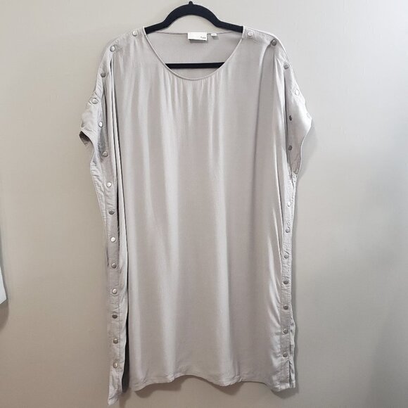 Aritzia Wilfred Free Aamito Snap Dress Sz M - Picture 2 of 9